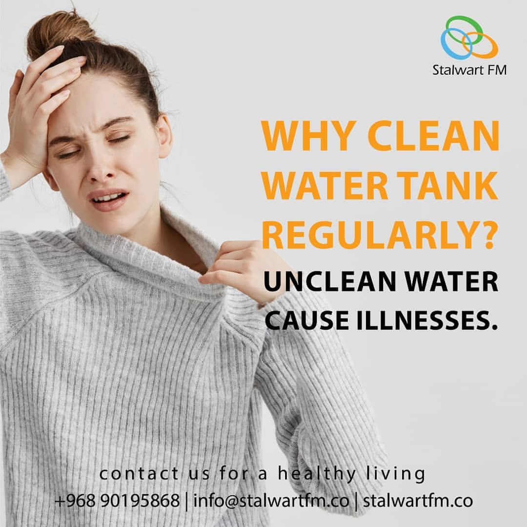 Water tank cleaning